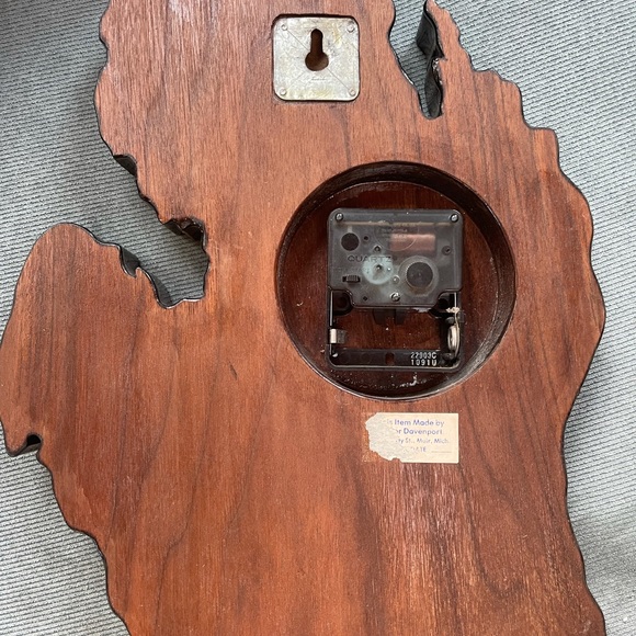 Vintage Michigan Clock Hand-painted clock unique - Picture 3 of 5